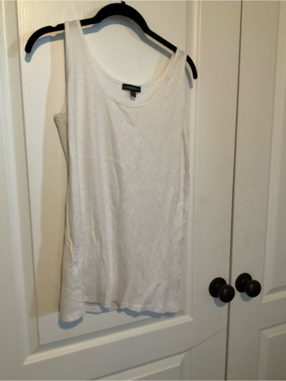 Lane Bryant White Scoop Neck Tank Top